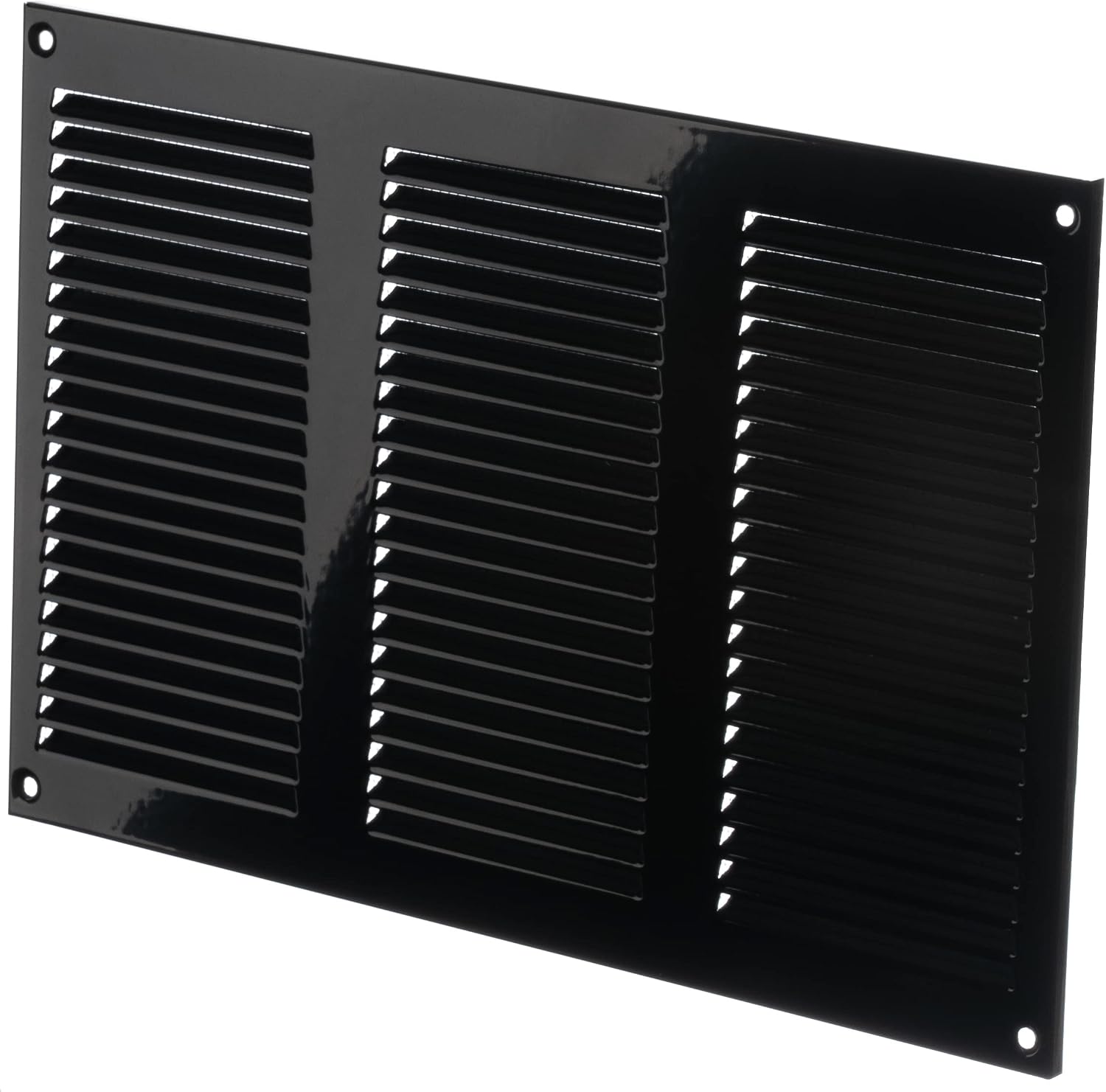 LIRAST 300x200mm Vent Cover Black, 12x8 inch Wall Vent Cover with Insect Mesh, Ceiling Soffit Vents, External Vent Cover - Image 4