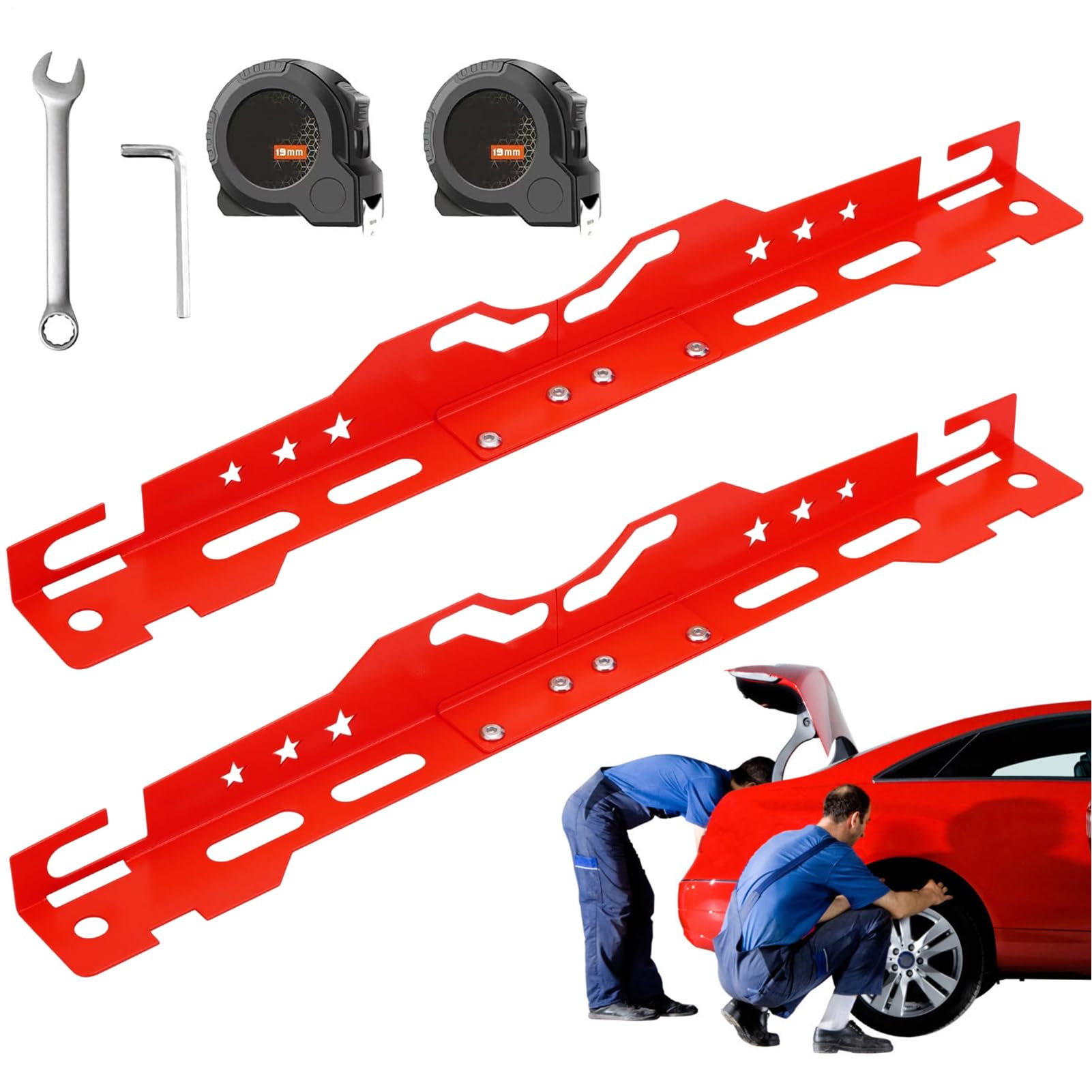 Generico Kit per Allineamento Ruote Auto | Placche Regolazione Convergenza,Piastre Rinforzate Ad Alta Resistenza per Auto E Veicoli Commerciali