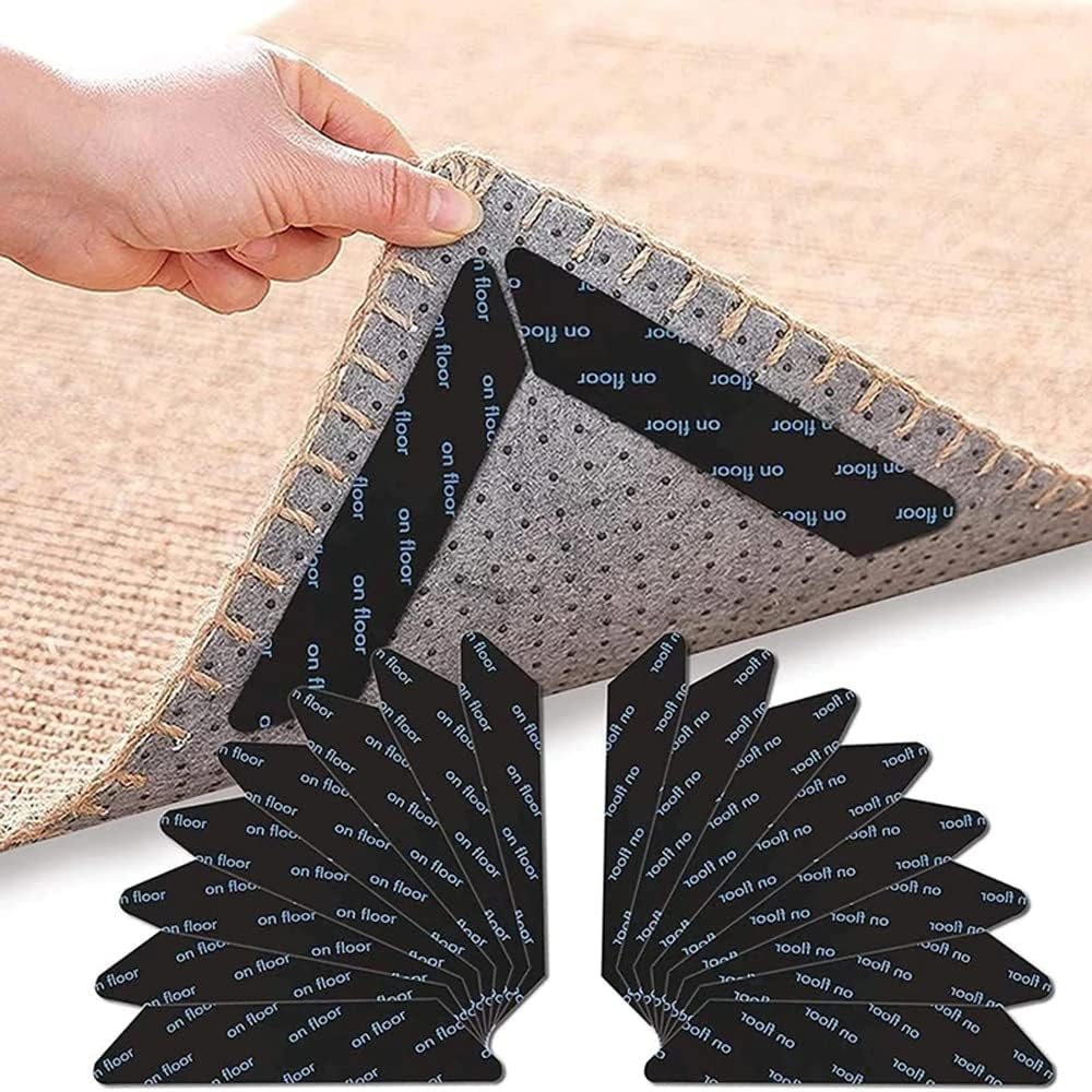 12 Pieces AntiSlip Rug GrippersCarpet GripperCarpet TapeRug