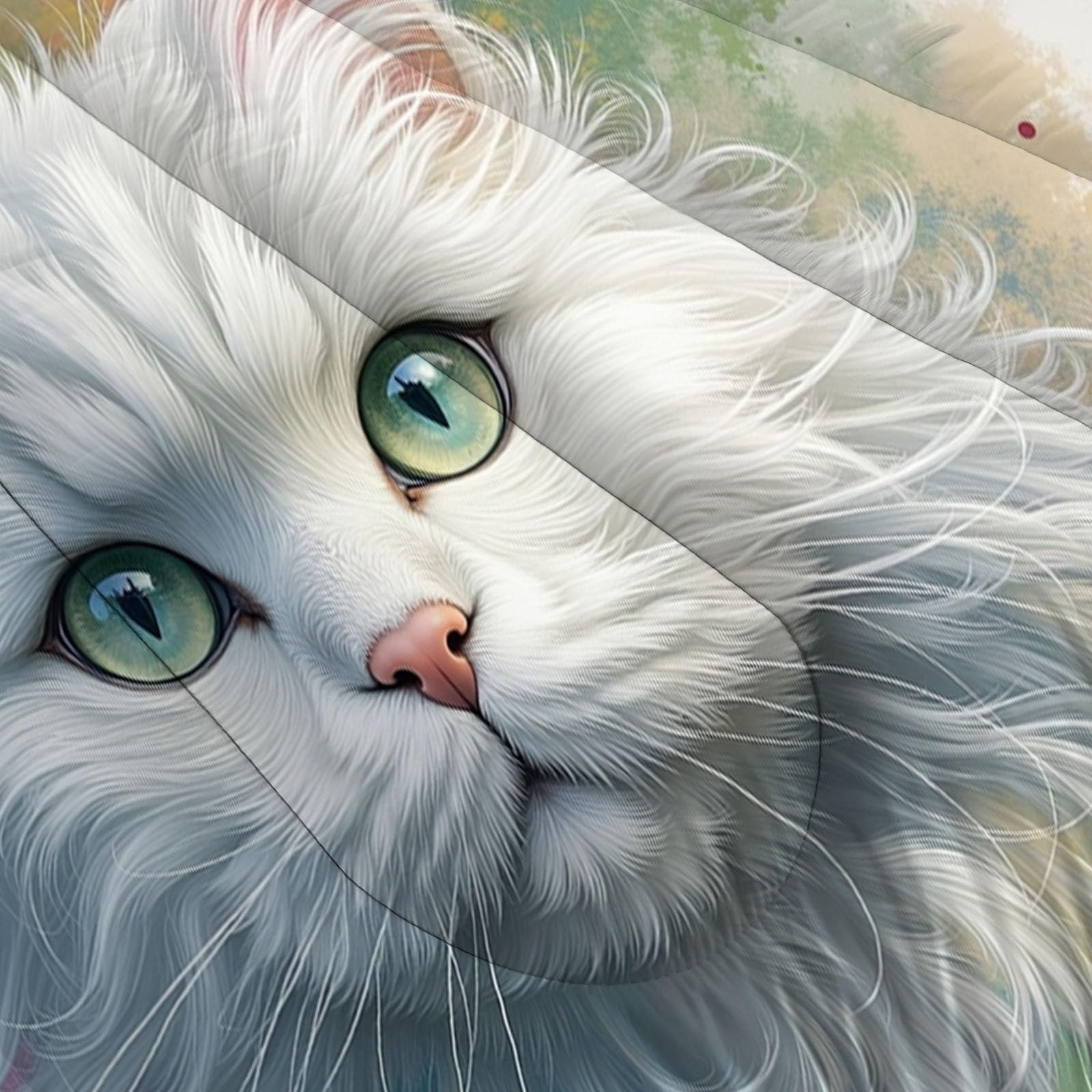 Edredón Relleno Nórdico Cama 90,Edredón de Fibra 200gr/m², 140x200cm 4 Estaciones Estampado Gato Blanco Y Esponjoso 3D Edredón Acuarela Animales De Mariposa Suave y Ligero con 1 Fundas