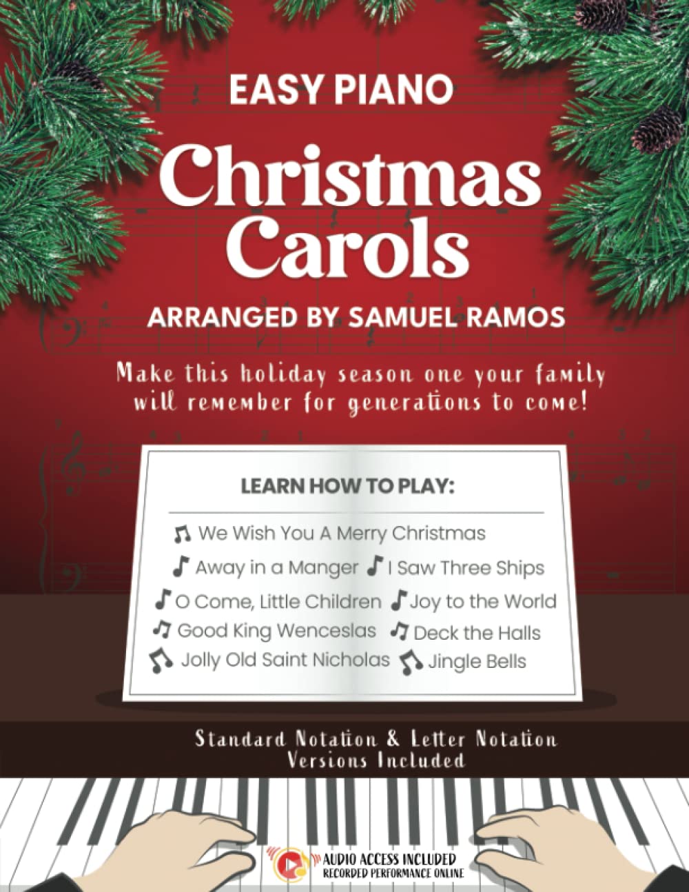 Christmas Carols for Piano: Fun & Easy Piano Sheet Music for Beginners