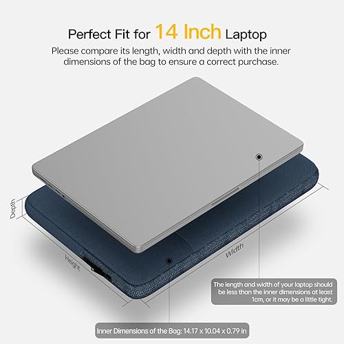 Vista 62 de Funda impermeable para laptop HP Envy 17/HP Pavilion 17/Omen 17, Acer Predator 17/Aspire 17.3, Dell Inspiron 17, Lenovo, HP, MSI GS75, bolsa Gris