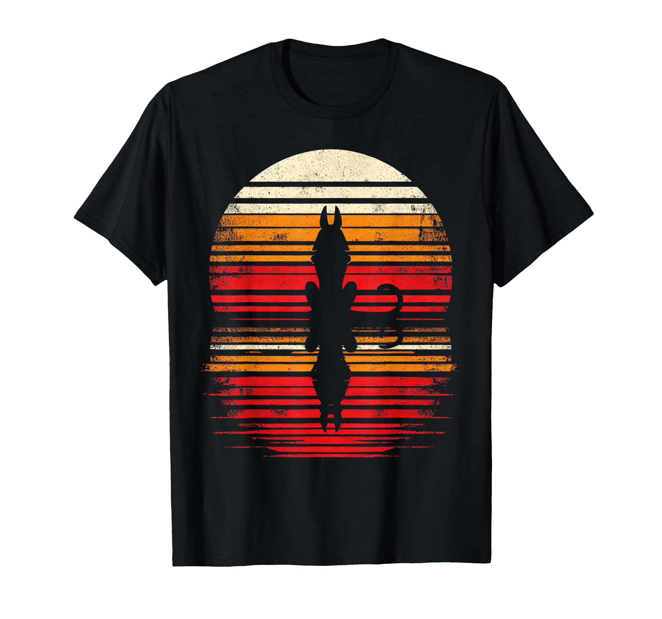 Anubis Sunset Retro Style Safari Vintage 70s T-Shirt