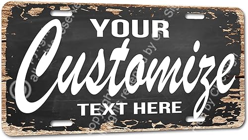 Lp-0525 Retro Design Your Text Here Custom Chic Cartel de estaño rústico desgastado estilo vintage Cocina Bar Pub Cafetería Hombre Cueva Decoración