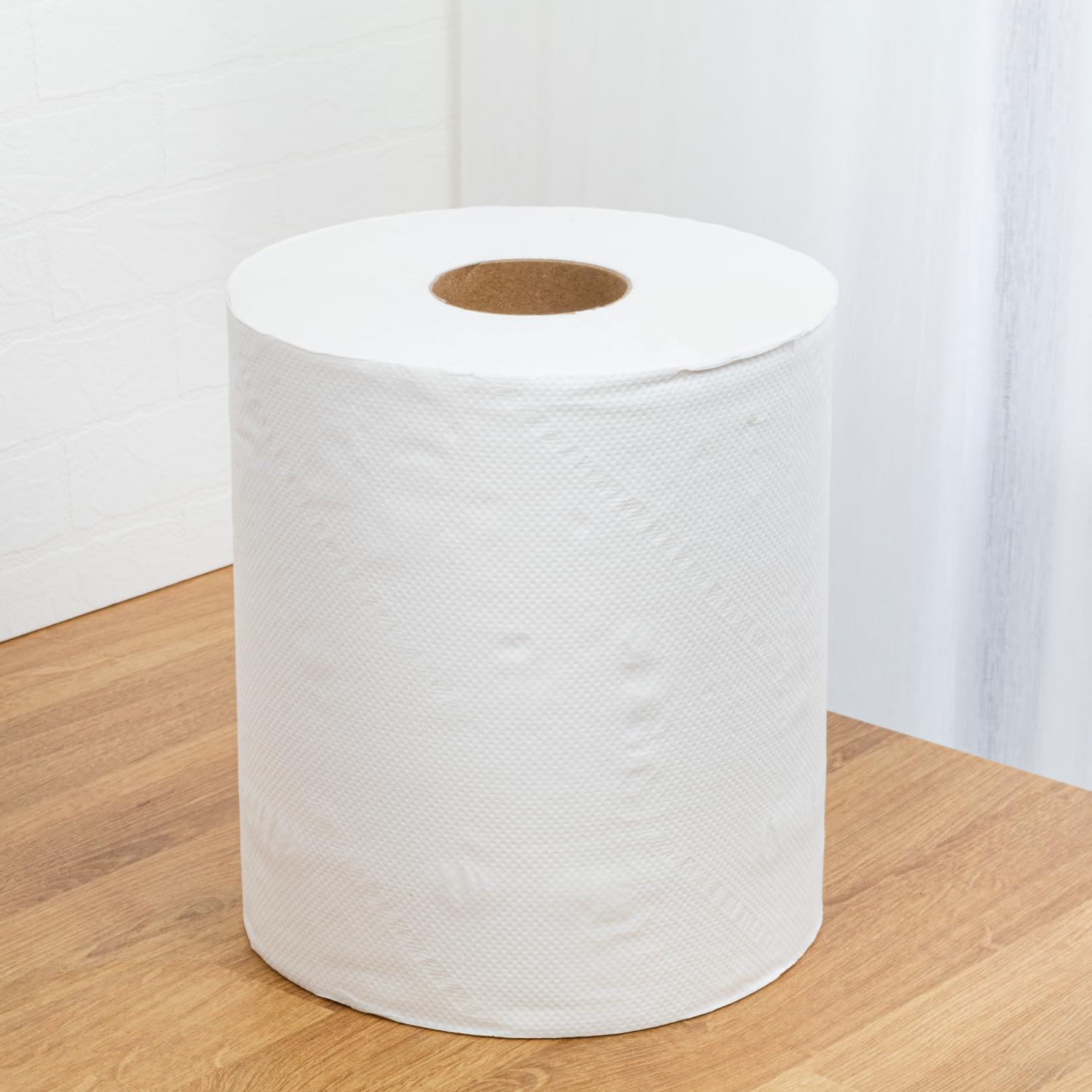 Karat JS-CPW600 - Toallas de Papel Absorbente, Pañuelos de 2 Capas, Color Blanco, 3600 Hojas/Rollo - Caja de 6 Rollos