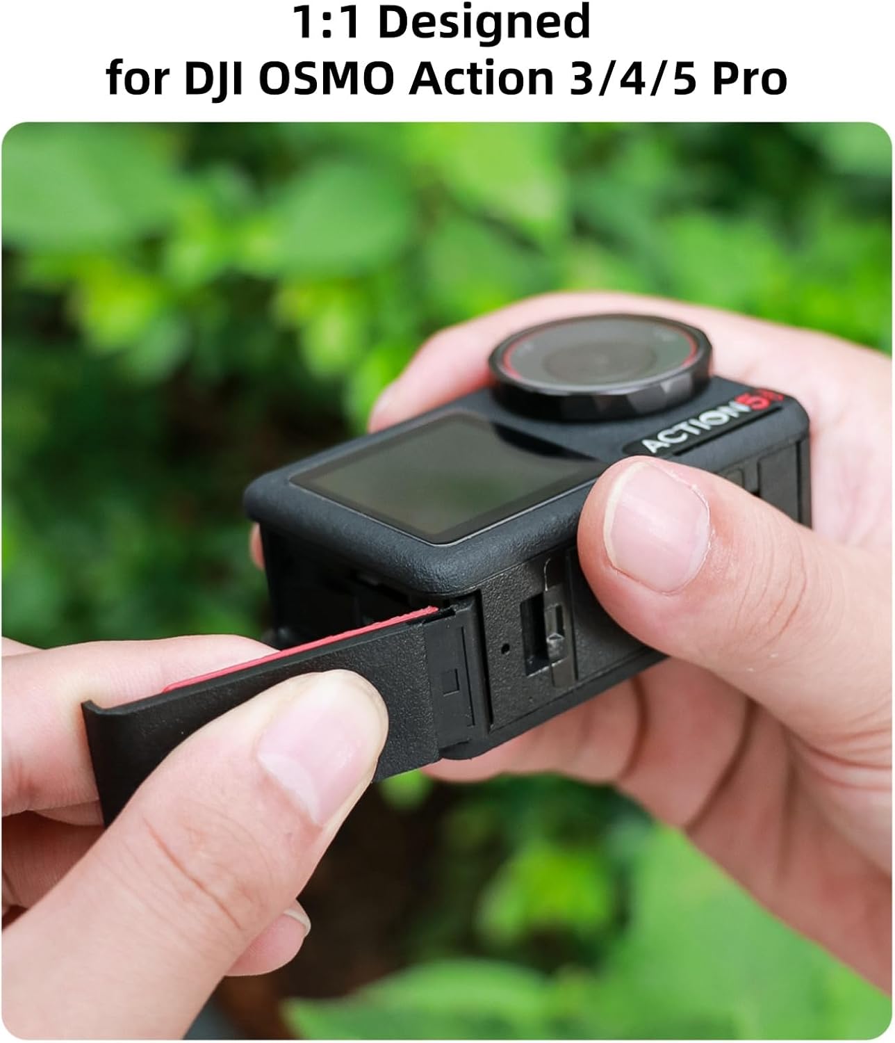 Replacement Battery Door Side Cover for DJI OSMO Action 3/4/5 Pro, Dust-Proof and Waterproof Battery Port Cover Repair Part Camera Accessories, Suitable for DJI OSMO Action 3/4/5 Pro Cameras