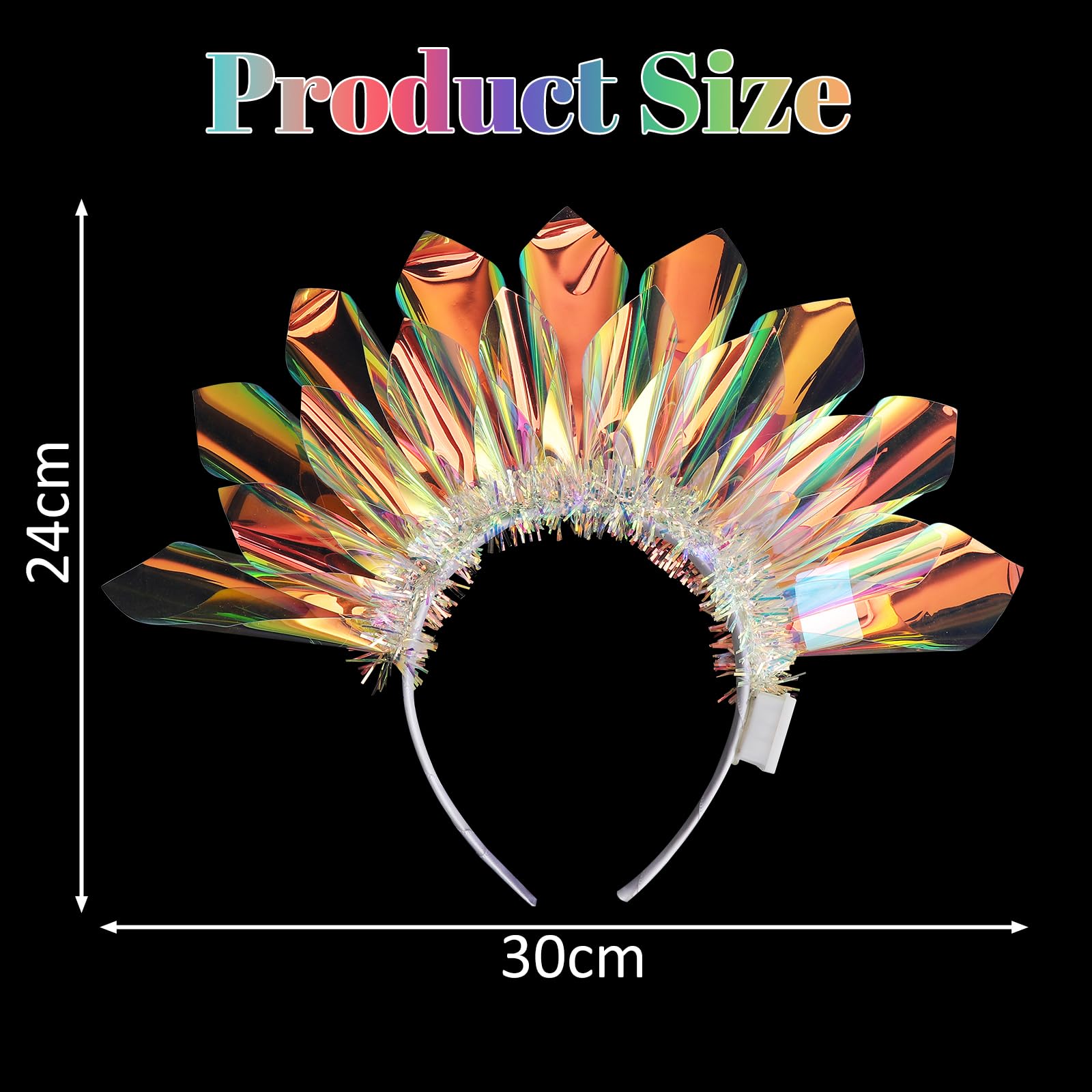 TNSLAND Diadema Luminosa Mujer LED, Corona LED para Fiesta y Discoteca, Diadema LED con Tres Modos de Luz, Accesorio Luminoso para Carnaval Nochevieja Festival, Regalo Ideal Novia, Hermana Mejor Amiga — view 2