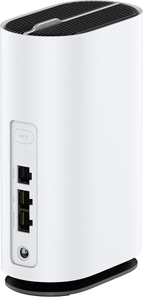 ZTE G5C Modem Router 5G con SIM, WI-Fi 6 dual-band AX1800, 2 Gigabit Ethernet Ports (RJ11), Qualcomm SDX55 platform, Design elegante con antenne integrate, LED per Wi-Fi e rete, tasto WPS [Italia] - 4