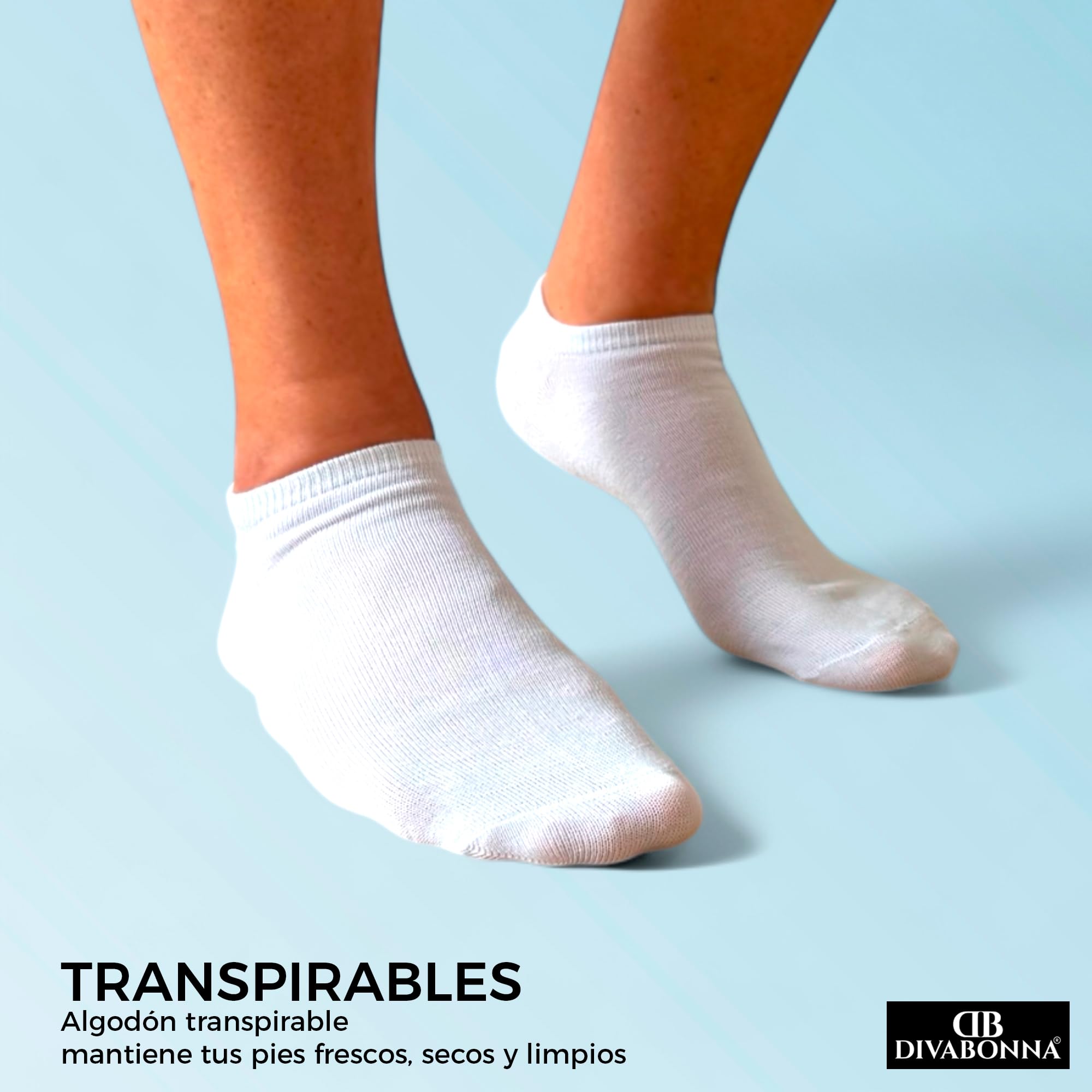 12 Pares Calcetines Tobilleros Hombre Mujer - Calcetines Cortos Hombre Mujer de Algodón Transpirable Suaves Cómodos Ajuste Sin Caerse y Duraderos