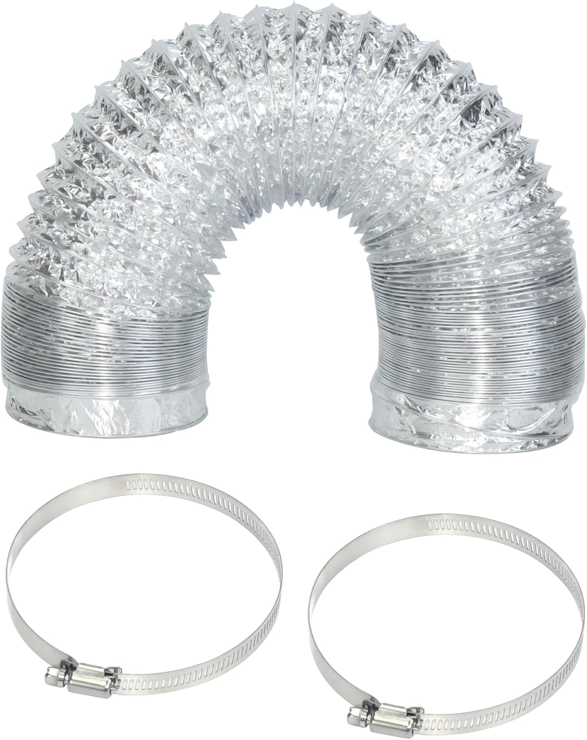 VANDESAIL Flex Air Aluminum Ducting Tumble Dryer Hose AC Extension