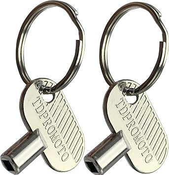 Sprinkler Controller Door Key Sprinkler Timer Lock Key for Orbit and Hydro-Rain, Metal 2pack