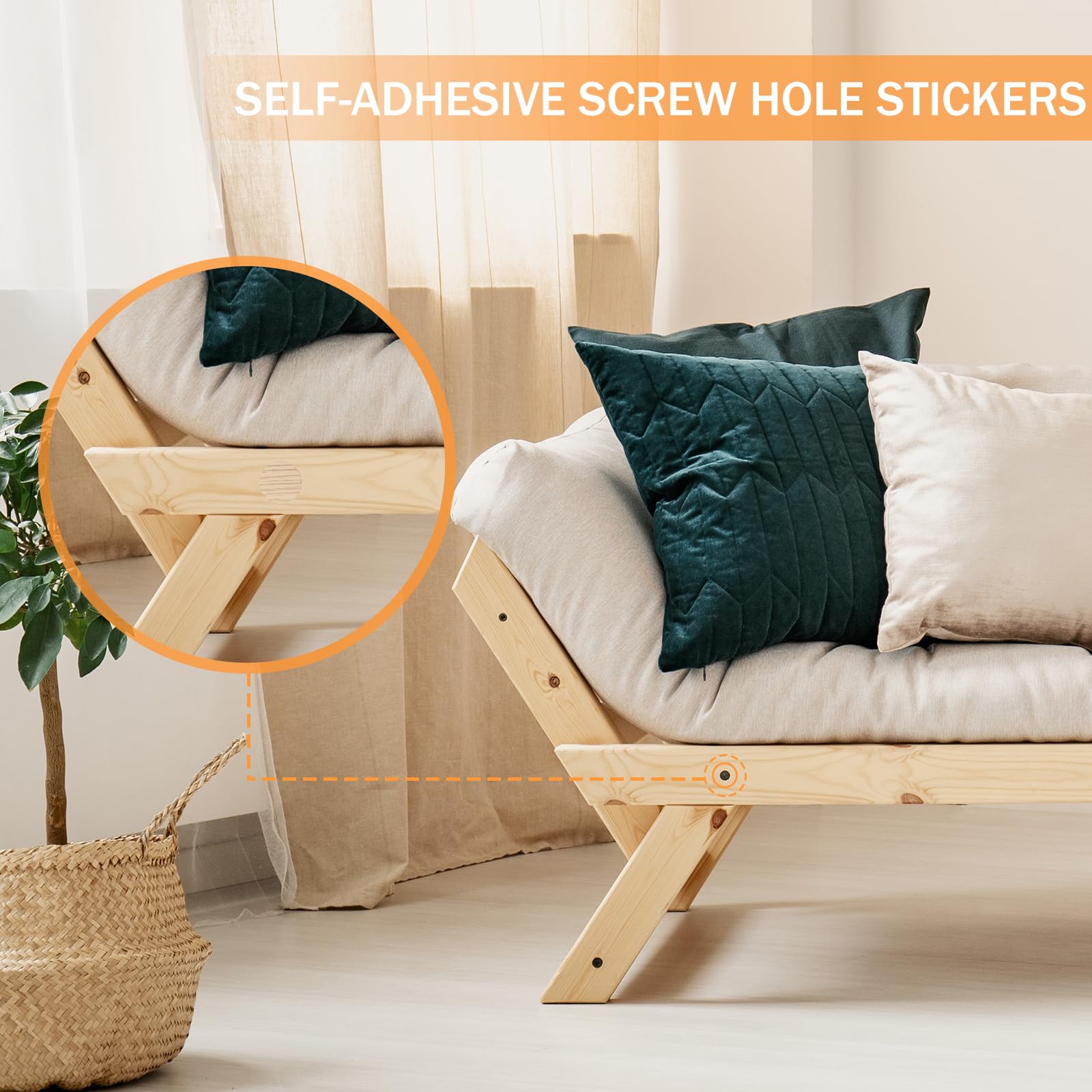 14 Feuilles Cache Vis Auto-adhésif,756 Pièces Couvre Vis