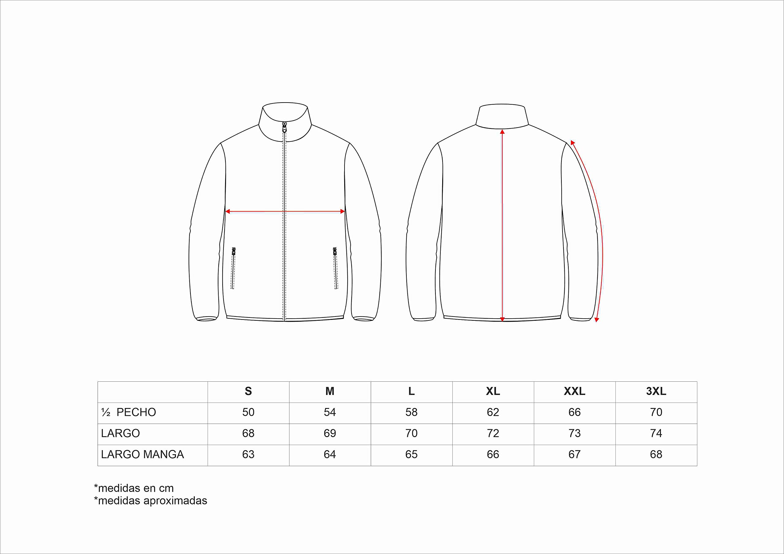 WORKTEAM Chaqueta Polar Cuello Alto Cremallera 100% Poliéster 280g Interior Suave Cálida Transpirable Ropa Laboral Outdoor Unisex