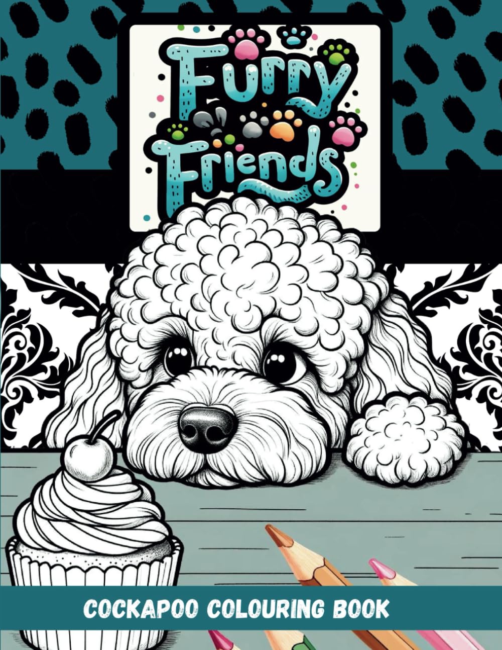 Furry Friends: Cockapoo Colouring Book