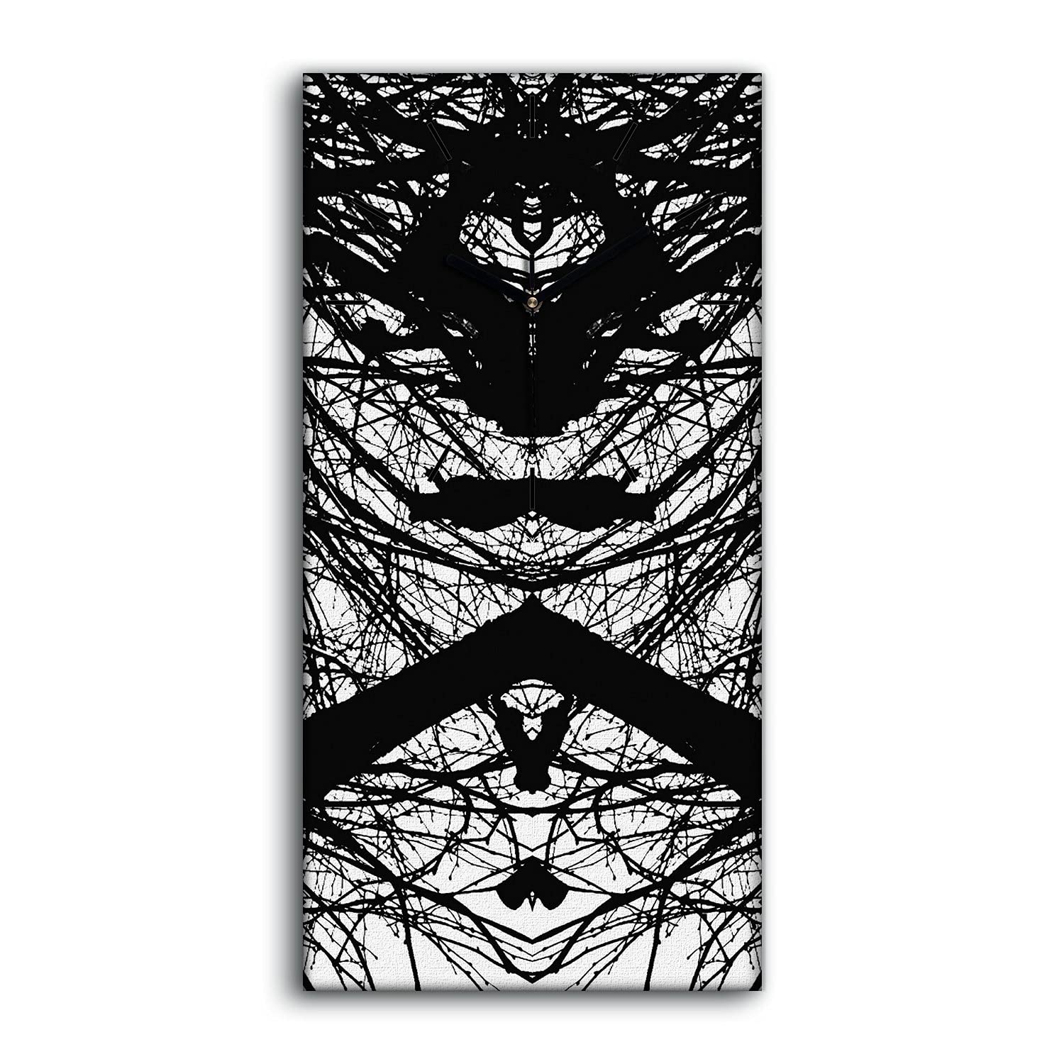 Horloge sur Toile 30x60cm de Style Moderne avec Fond de Texture Abstraite