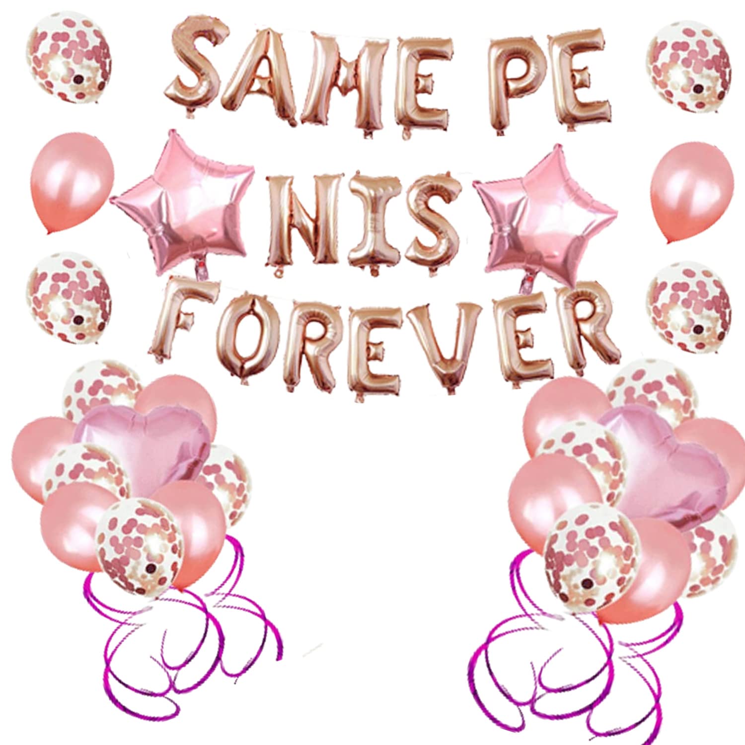 Photo 1 of Bachelorette Party Decorations Kit, Bridal Shower Bachelor Event Decor Balloons Set Hen Party Supplies Bachelorette 