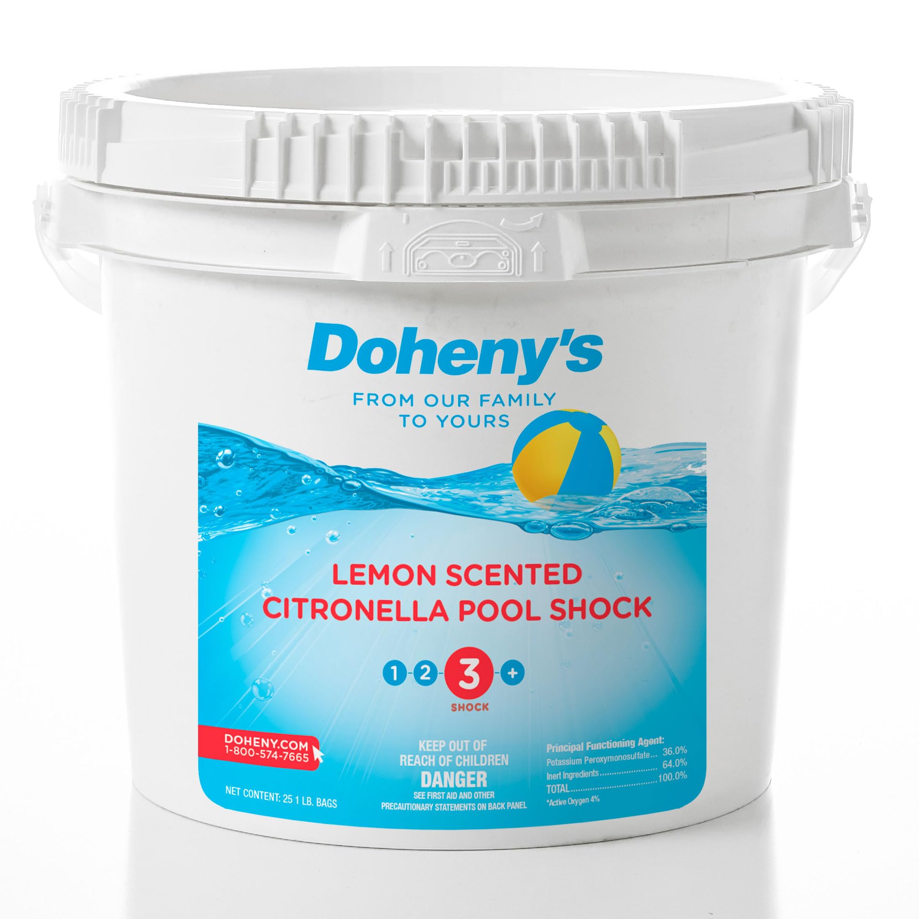 Doheny's Lemon Scented Citronella Swimming Pool Shock (25 lb. Bucket)
