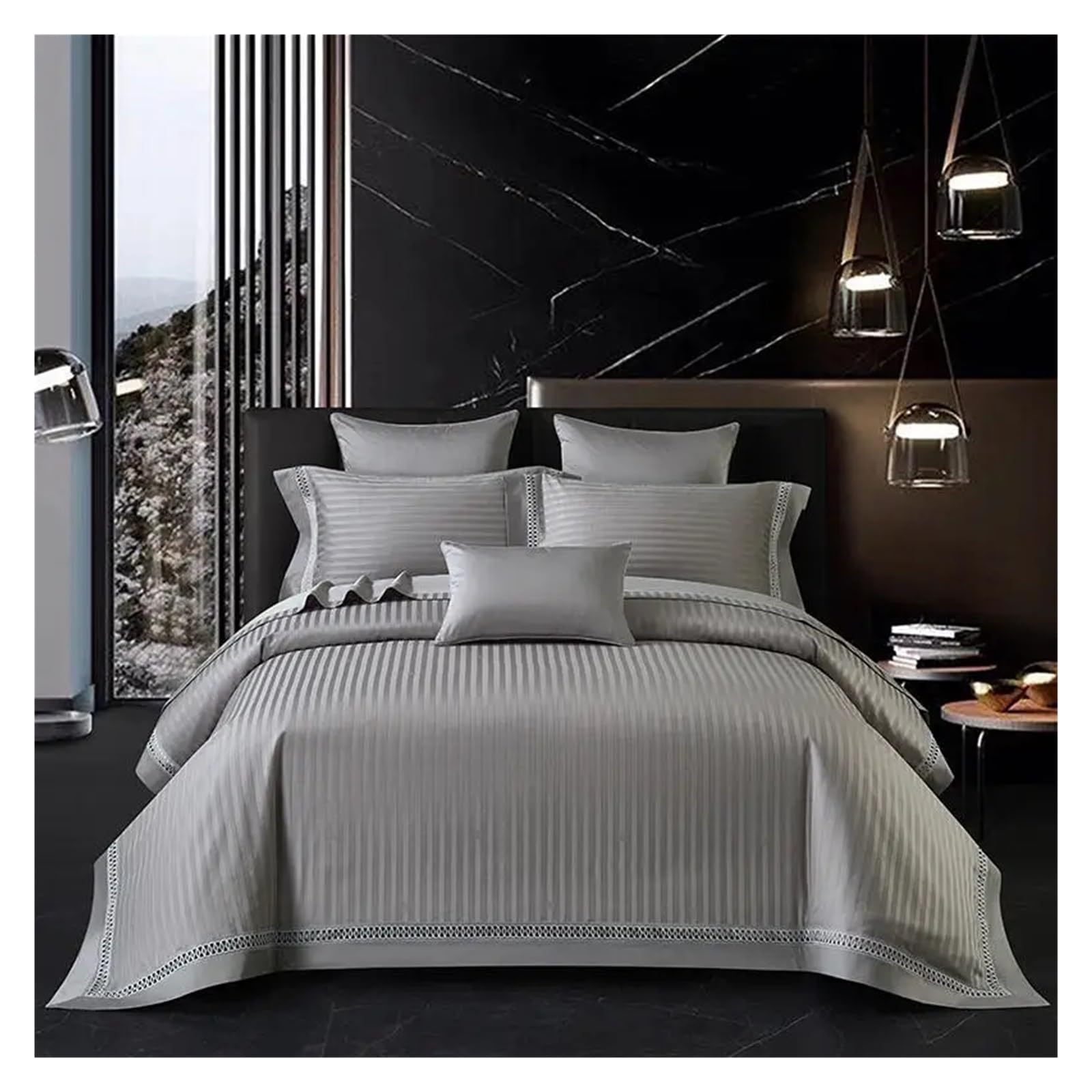 Sbcgfy D Be Four Pieces Set, 1000Tc Egyptian Cotton Chic V-Intage Luxury Jacquar Duvet Cover Set Super King Queen Bedding Set Quilt Cover Bedsheet Pillowcase,-Queen Size 1.8M Be 4Pcs