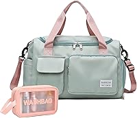 BEULPTN Small Gym Bag for Women - Water-Resistant Travel Duffel Weekender with Shoe Compartment & Toiletry Bag
