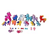 Dream Collection: Gi-Go - Wonder Unicorn Mega Set - 14 Magical Figurines, Colorful 3-6' Miniature Toys, Mane-Tail Hair Styling Accessories, Kids 3+ 3 inches, 5 inches, 6 inches