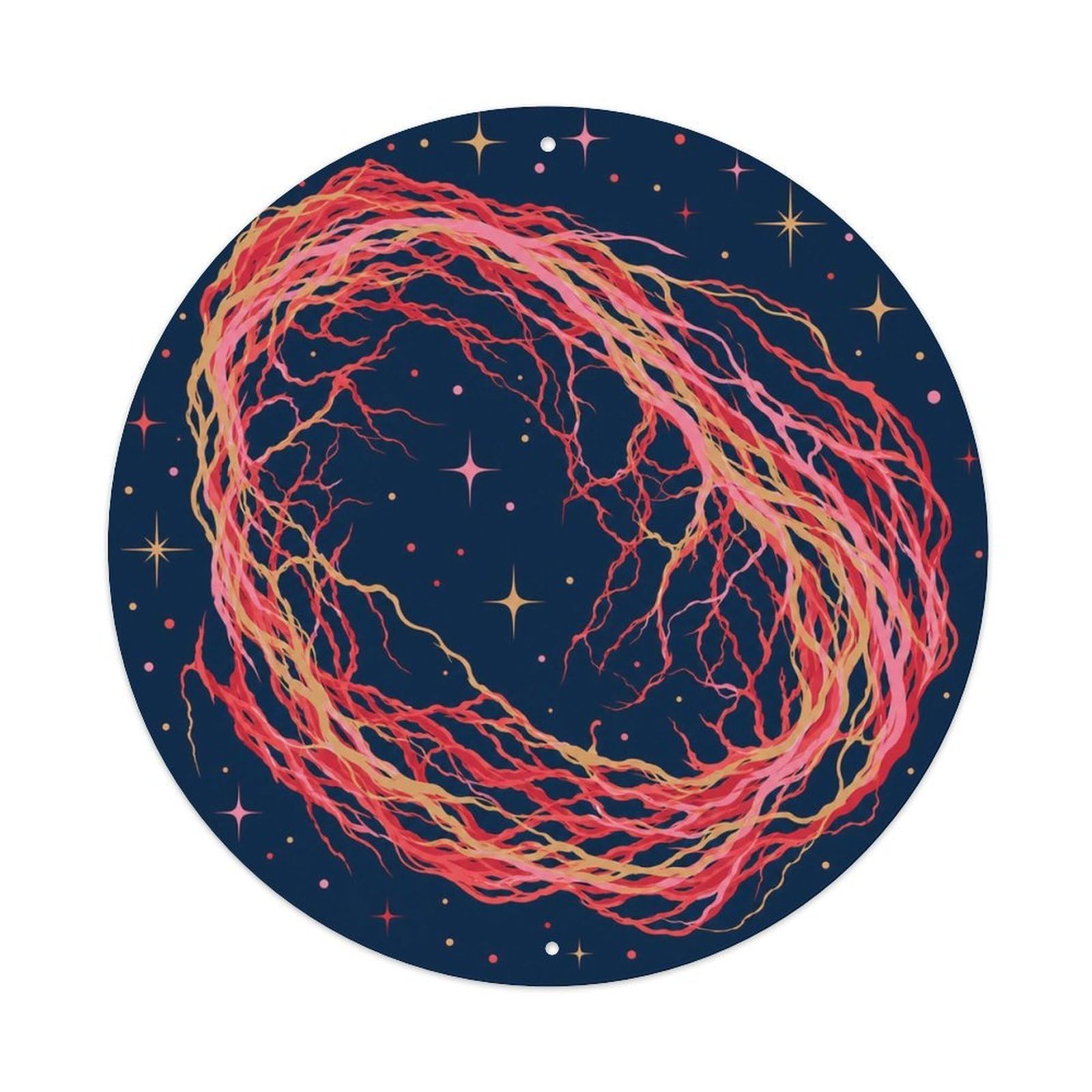 Odgynaw 8X8inch(20X20cm) Astral Simeis 147 Supernova Remnant Stellar Atlas Space Metal Tin Sign