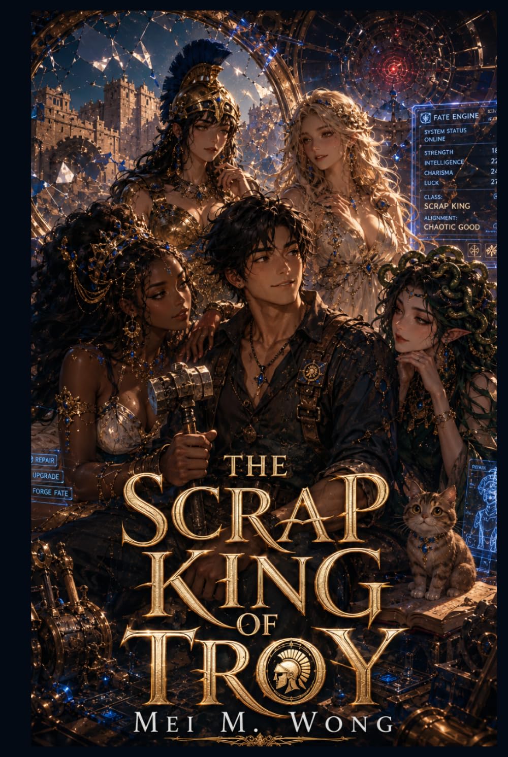 The Scrap King of Troy: A Cozy Mythology LitRPG Fantasy of Broken Gods, Cursed Relics, and Slow-Burn Romance