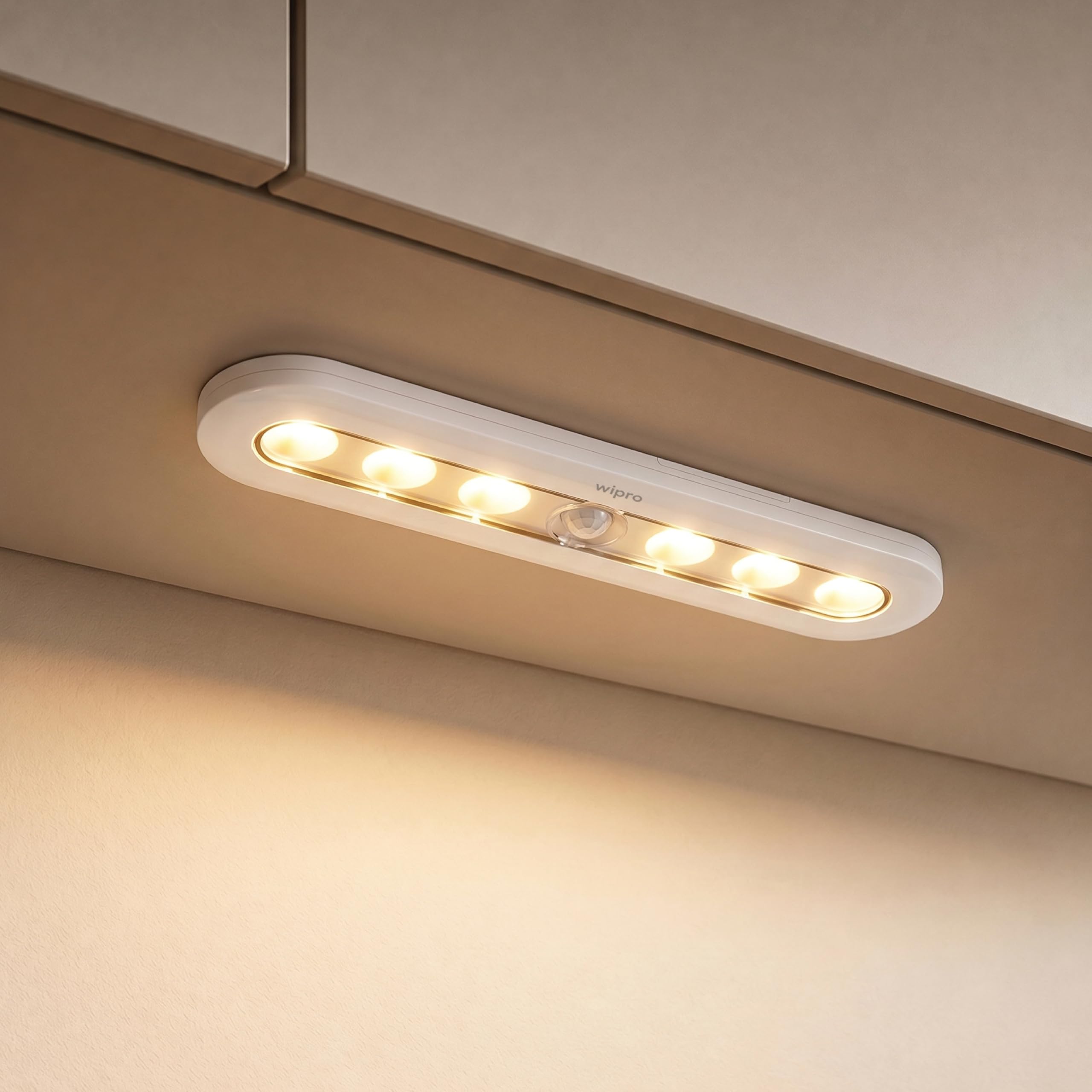 wipro Garnet Motion Sensor Cabinet Light SL2 | Neutral White | Auto On/Off Lights for Kitchen, Wardrobe & Shelf | Wireless | Magnetic Stick On | Battery Required Separately (4*AAA) | PK 1-image-25