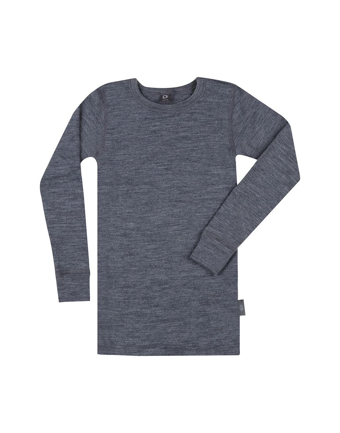 Dilling Blue Granite Melange Children's Merino Wool Long Sleeve Top 11-12 Years