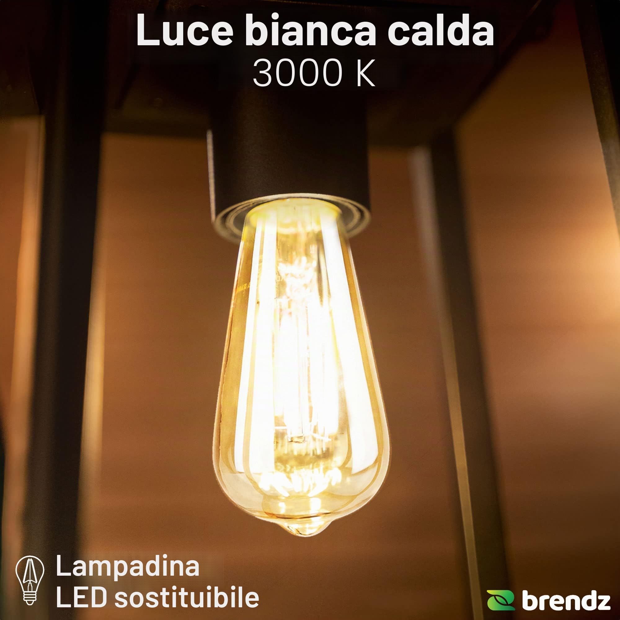 Brendz Lampada Solare da Tavolo, IP44 Impermeabile, Lanterne Solari da Esterno, 3 Modalità di Luce, Batteria Ricaricabile via USB-C, Lanterna Solare da Esterno, Lampada da Tavolo Esterno, Tampa