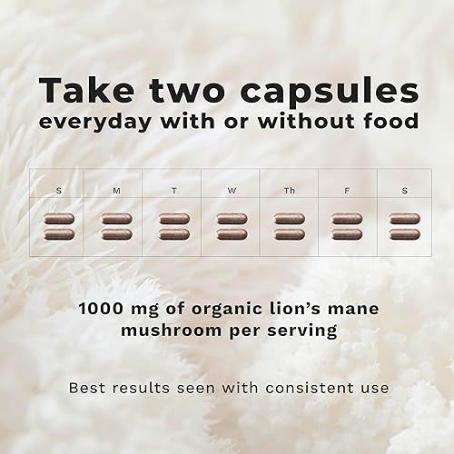 Miniatura 3 de LifeSeasons Essentials - Hongo melena de león  Apoya la función cerebral saludable y el equilibrio emocional  Estimular el crecimiento de nervios y