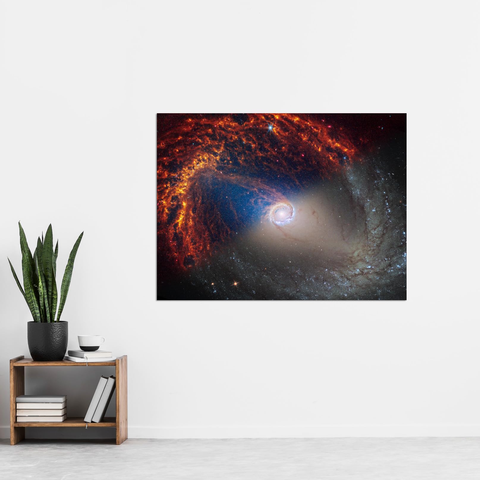 Artery8 NASA Hubble James Webb Telescope View of Spiral Galaxy NGC 1512 Living Room Extra Large XL Wall Art Poster Print - Image 2