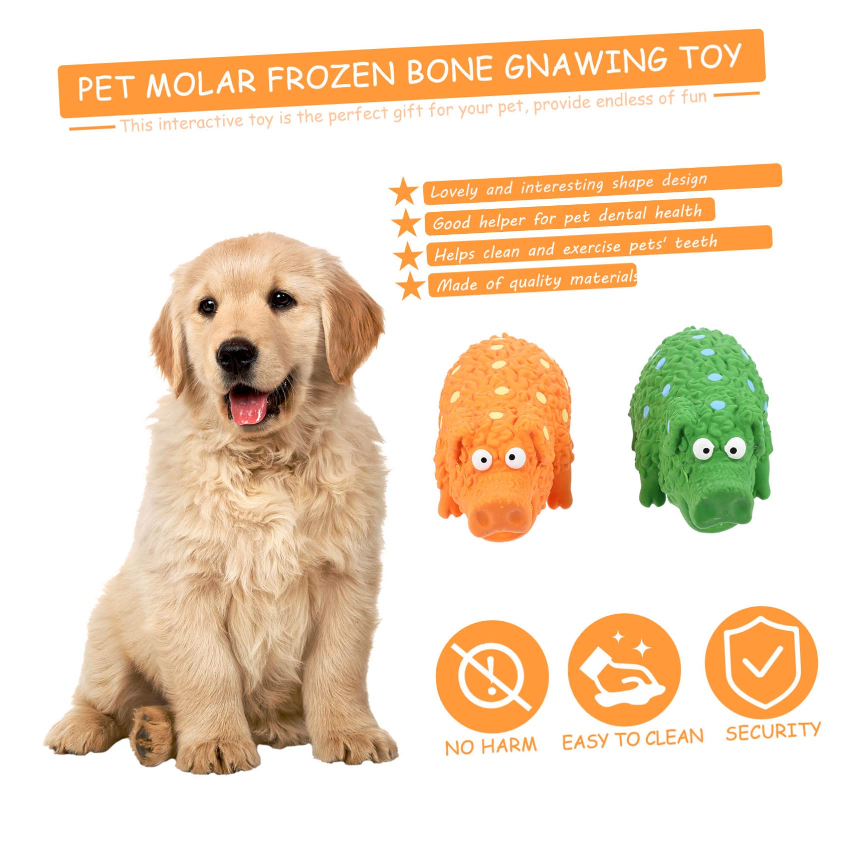 Kisangel 4piezas Juguetes Interactivos De Cerdo De Látex para Perros Juguetes Chirriantes para Masticar Compañeros De Juego para Cachorros