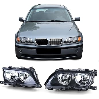H7 Headlight Set Including Actuators for BMW 3 Series E46 Saloon Touring 01-05
