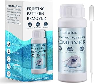 Vinyl Remover for Heat Transfer, Heat Transfer Vinyl Remover for Fabrics, Adhesive Remover, Quick Results, No Irritating Smell-100 ML