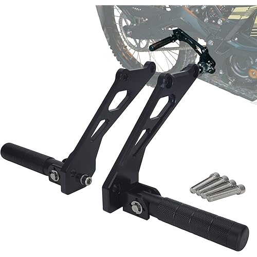 JFG RACING Dirt Bike Rear Foot Pegs Kit for Sur Ron,Motorcycle Foot Pedals Rests with Bracket for Surron Light Bee X and S/LBX/X160/X260