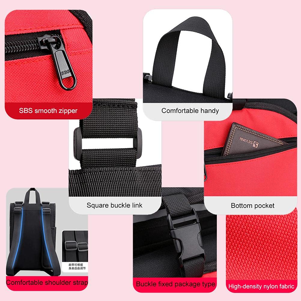 Sac à dos de planche à roulettes régulier, sac à roulettes avec bandoulière réglable, pliable, sac à dos de voyage
