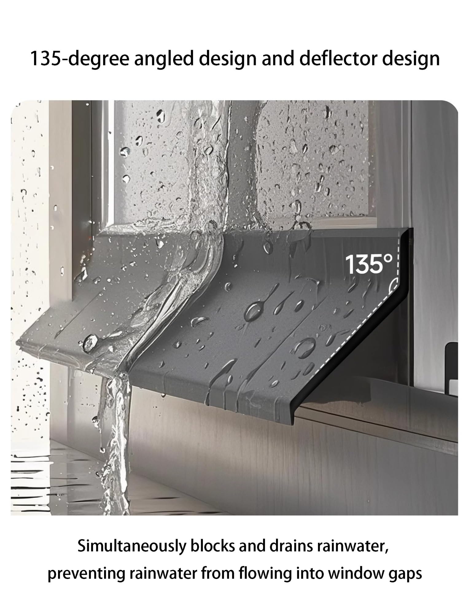 Barriera per finestre, in gomma, autoadesiva, per finestre e porte, 150 cm