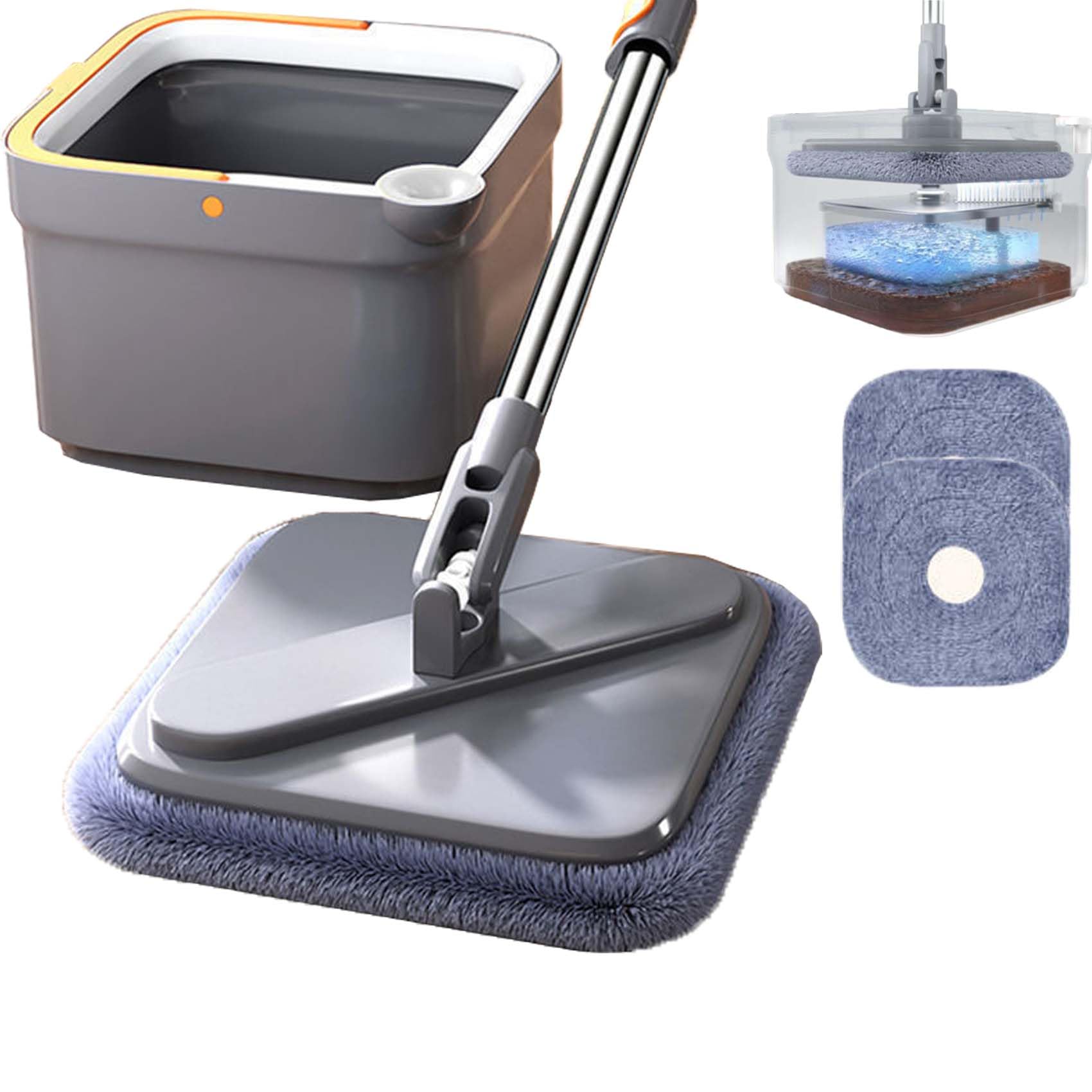 Buy Square Spin Mop M16, Self Wash Spin Mop M16, Spin Mop and Bucket