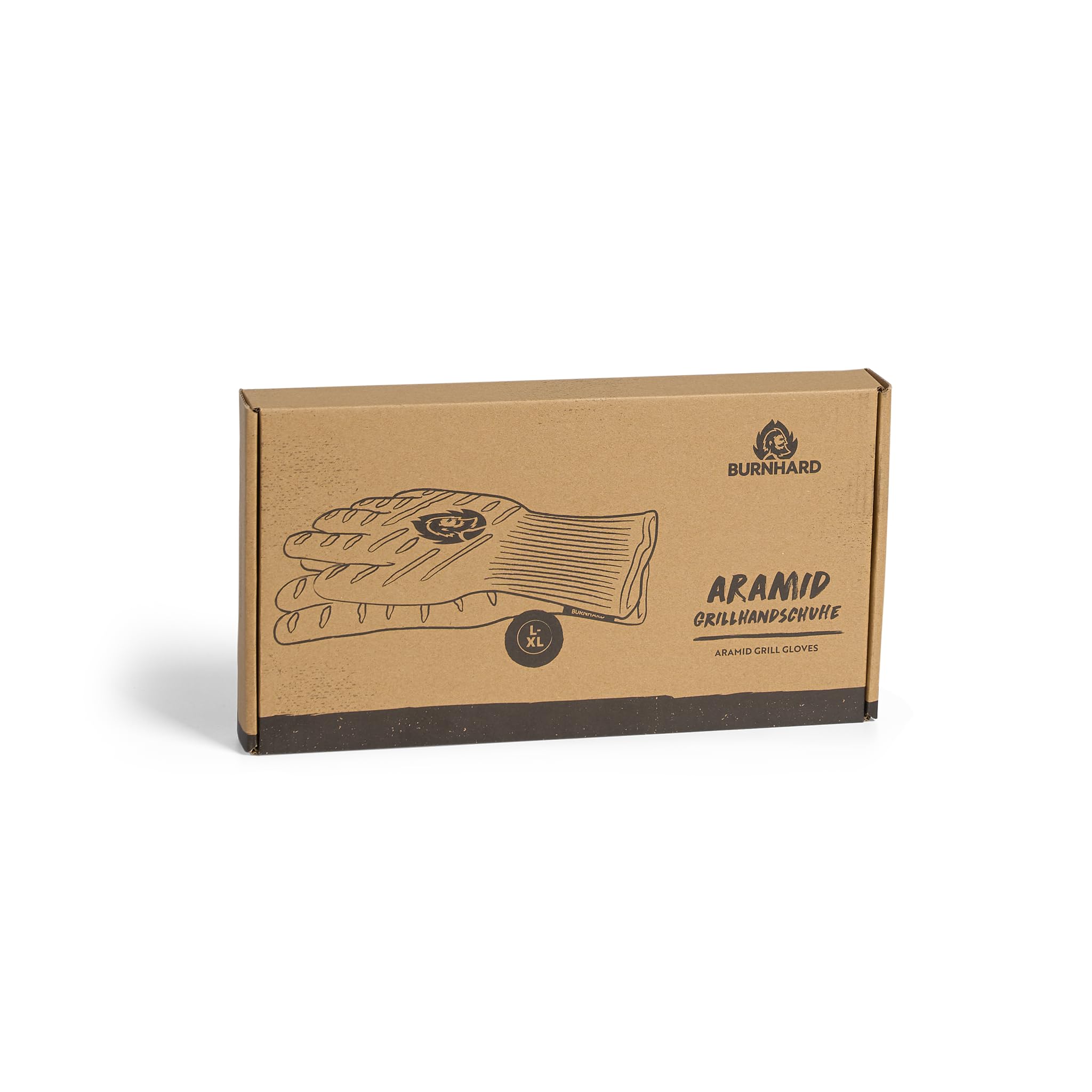 BURNHARD® Aramid Grillhandschuhe, hitzebeständige Ofenhandschuhe