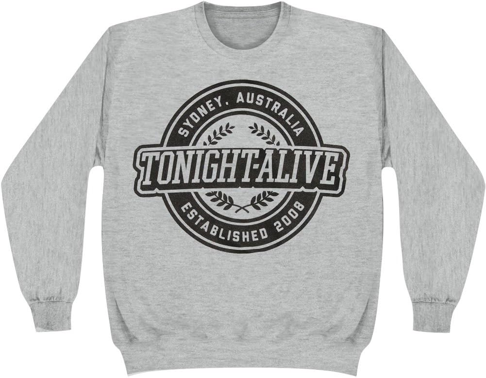 Tonight Alive Men's Crest Sweatshirt XX-Large Grey