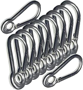 Alipis Messing Karabinerverschluss Oval Schwenk Tri Produktbild-Vorschau 10