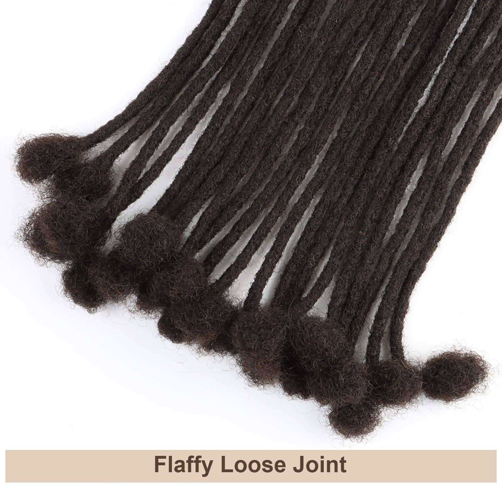 Dreadlock-Extensions aus Echthaar, 0,4 cm dick, für Herren/Damen, 30,5 cm, 100 Strähnen, handgefertigt, permanente Locs-Extensions, Echthaar, kann gefärbt und gebleicht werden