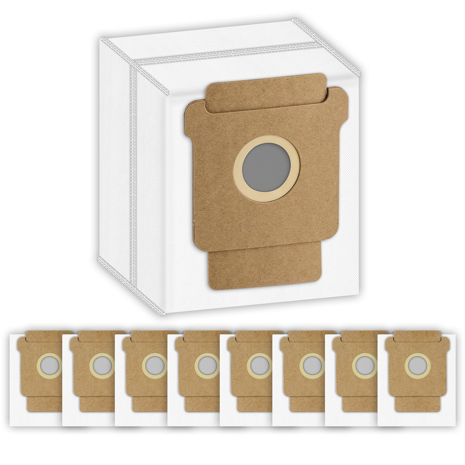 (9 Piezas) Q0520 Bolsas de Repuesto para el Robot Aspirador iRobot Roomba Combo 2 Essential Q0520, Roomba 105 Combo, Plus 405 Combo, Plus 505 Combo Robots Aspiradores, Accesorios para Bolsas de Basura