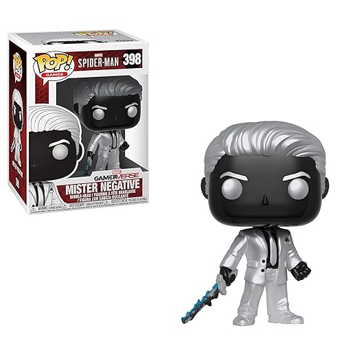 Funko Pop Marvel Games: Spider-Man Video Game - Mr. Negative Collectible Figure, Multicolor