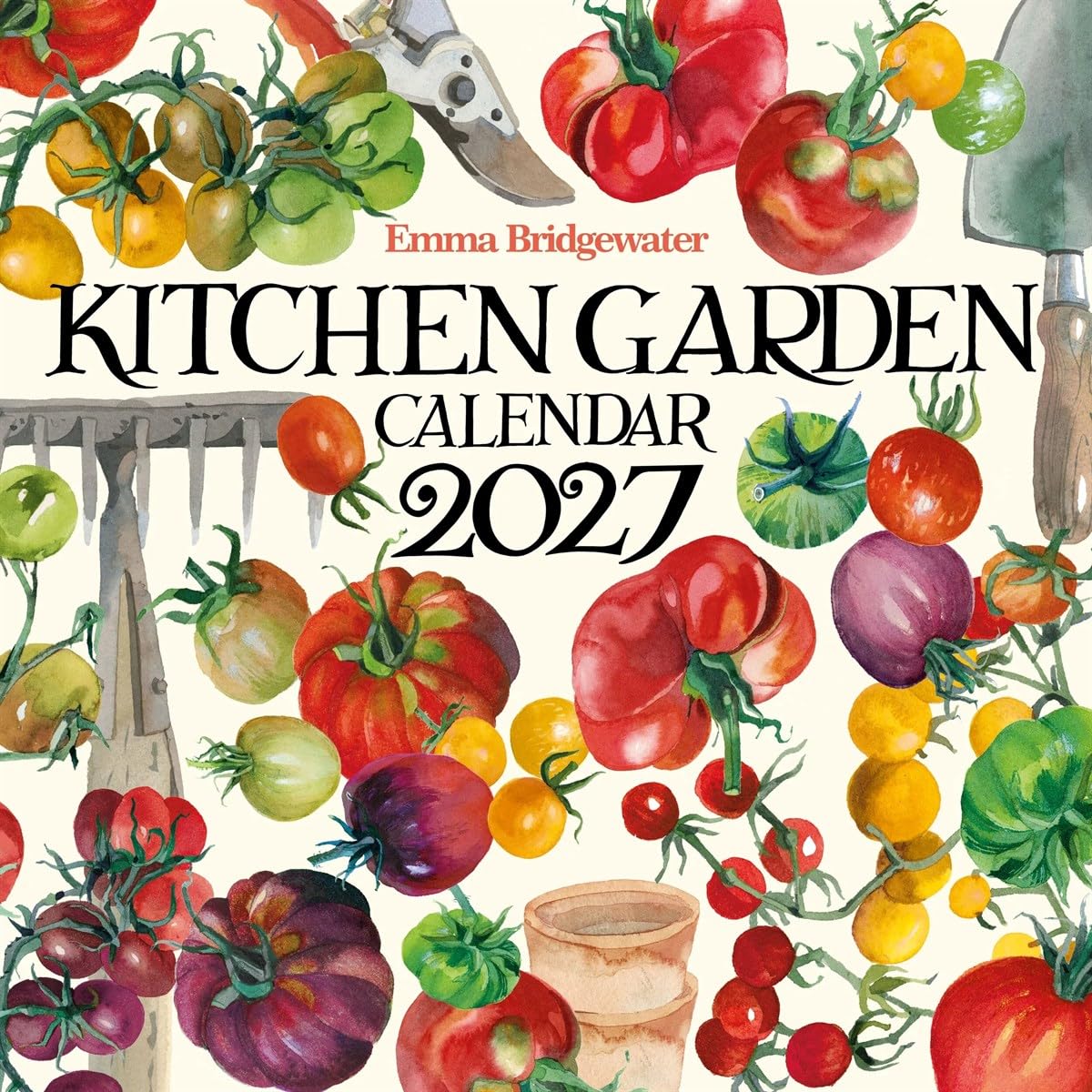 Carousel Worldwide Emma Bridgewater Kitchen Garden 2027 Wall Calendar, 12-Month Calendar, Signature Floral Artwork