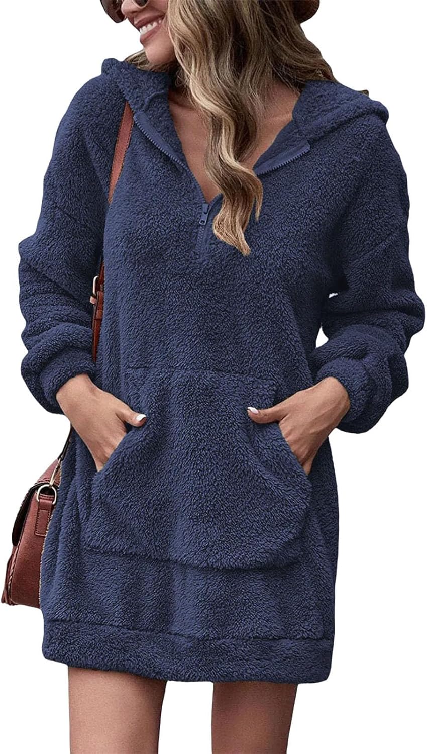 Women's Spring And Winter Clothing Double-sided Velvet Hooded Plush Heavyweight