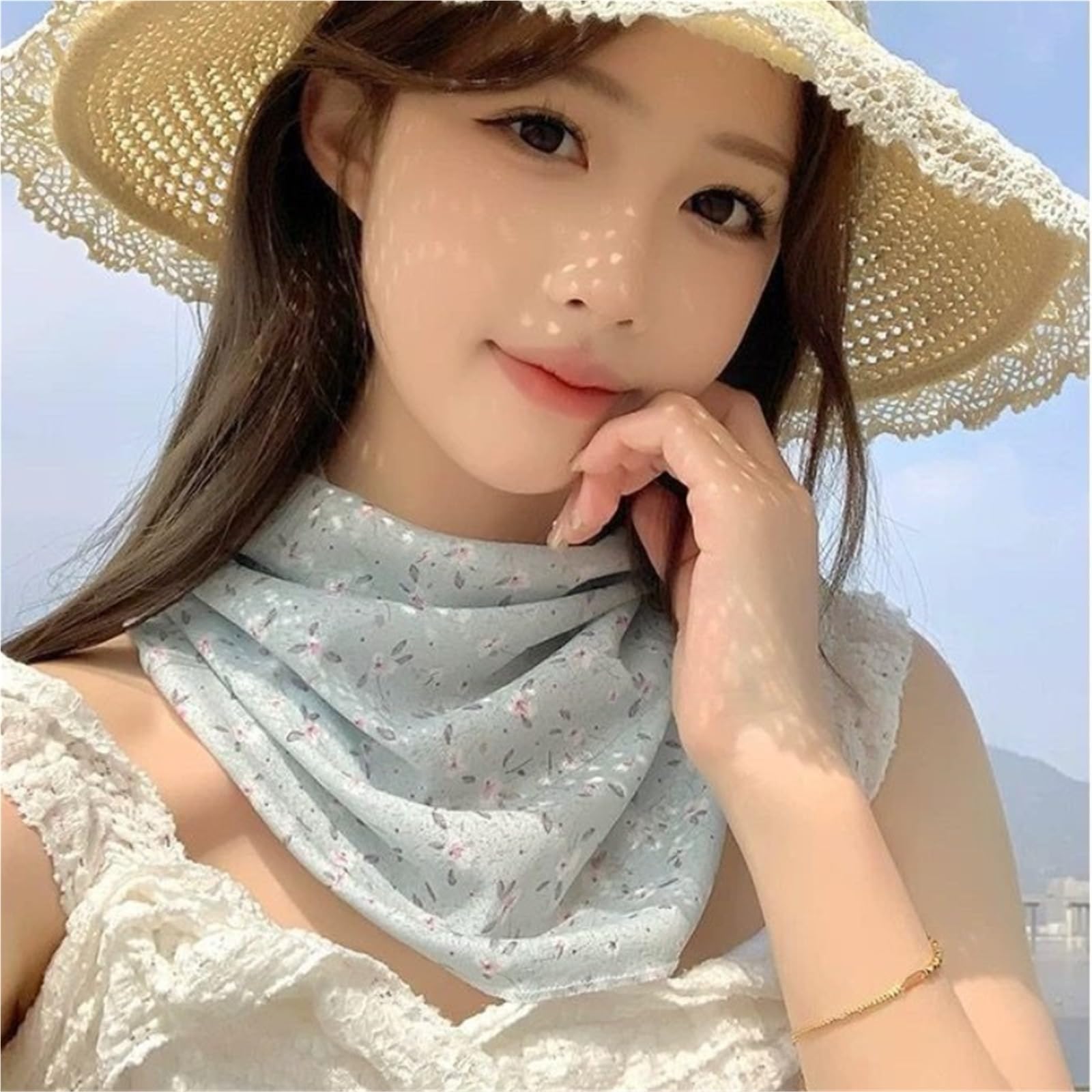 Máscara de protección solar cara completa verano 2 piezas Para Excursiones | For mujeres conducción y ciclismo bufanda mascarilla protector de cuello cubierta de cuello