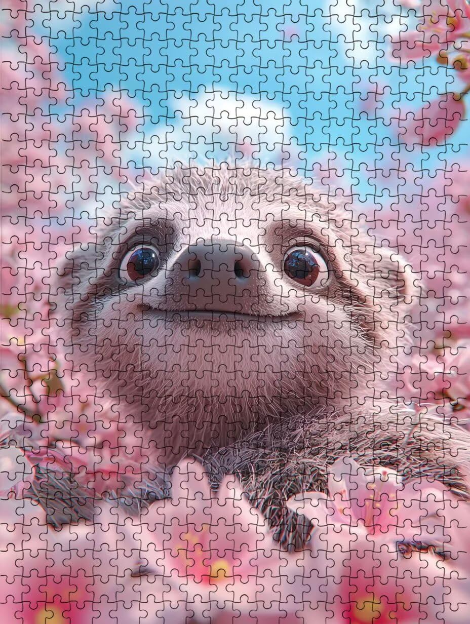 Puzzle 4000 Pezzi, Fiori Di Pesca Pigrizia 3D Puzzle per Adulti Impegnativo, Educa Puzzles Artistico, Divertente E Stimolante Puzzles Decorativo per La Famiglia, Regalo e Decorazione Pareti DX0YL6-881