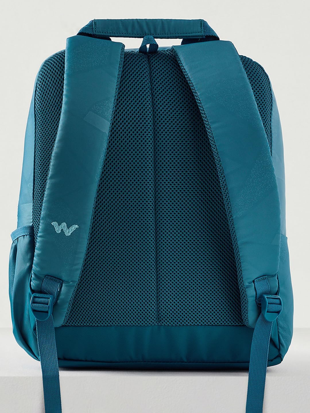 Wildcraft Evo Polyester Laptop Backpack for Travel, Gym, Office | Unisex Backpack with Rain cover | Water Repellent Teardrop Bags for Mens & Womens (Blue,15 L)