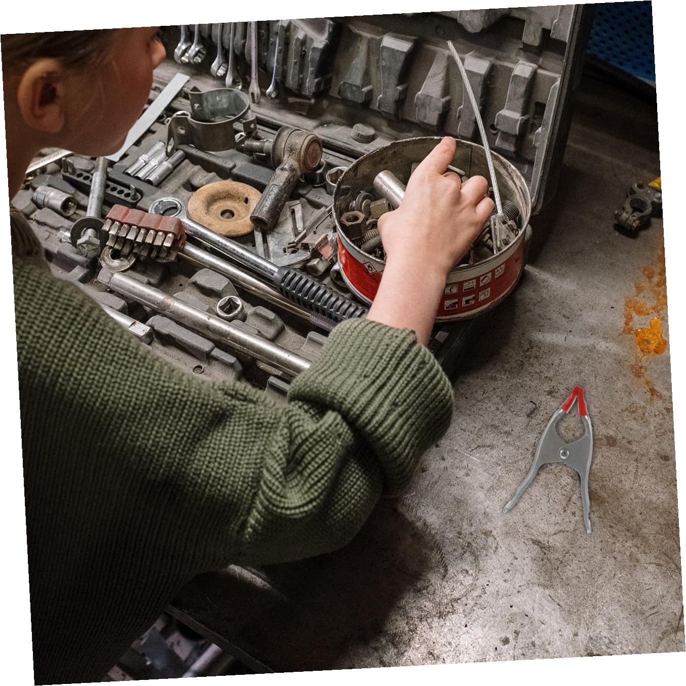 10pcs A-shaped Spring Clamps Thickened Iron Woodworking Clips Durable Quick Fixing Clamps for Carpentry and Stonework Holding Tools